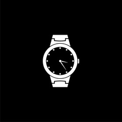 Sticker - Wrist watch icon isolated on dark background