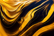 Black And Gold Fluid Background