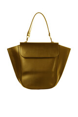 Wall Mural - Original women's bag in gold color with gold fittings