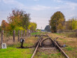 railroad in autumn