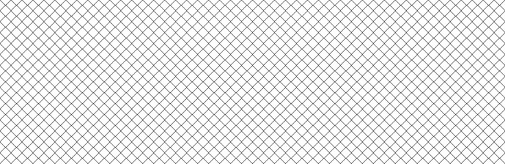 Wall Mural - Net texture pattern on white background. Net texture pattern for backdrop and wallpaper. Realistic net pattern with black squares. Geometric background, vector illustration