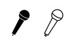 © Lunaraa - Microphone icon vector for web and mobile app. karaoke sign and symbol