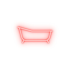 Poster - bath neon icon