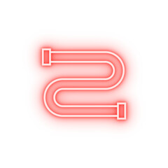 Poster - water pipe neon icon