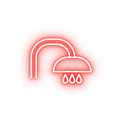 Poster - shower neon icon