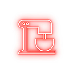 Poster - mixer neon icon