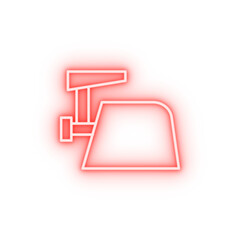Poster - meat grinder neon icon