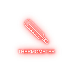 Aufkleber - thermometer line neon icon
