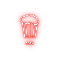 Poster - corn neon icon