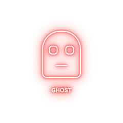 Poster - ghost neon icon