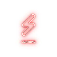 Poster - lighting neon icon