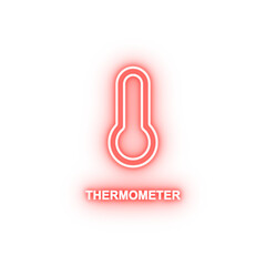 Aufkleber - thermometer neon icon