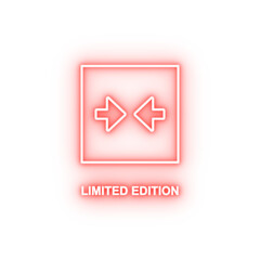 Poster - limited edition sign neon icon