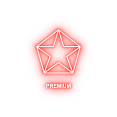 Poster - premium sign neon icon