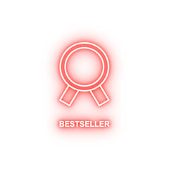 Poster - bestseller neon icon