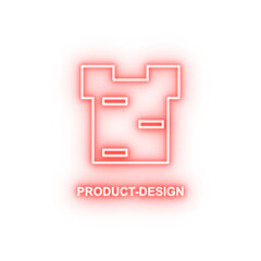 Poster - product design neon icon