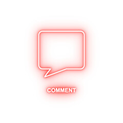 Poster - comment neon icon