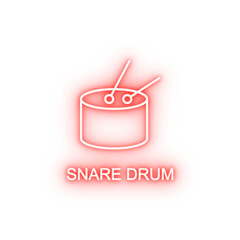 Poster - share drum neon icon