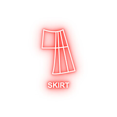 Poster - skirt neon icon