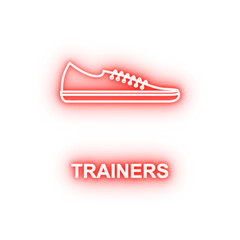 Poster - sneakers neon icon