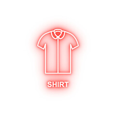 Poster - polo shirt neon icon