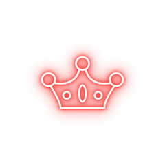 Poster - crown neon icon