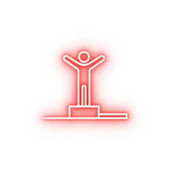Poster - champion neon icon