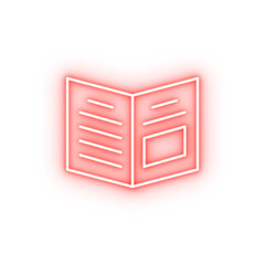 Poster - newspaper neon icon