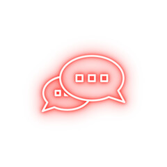 Poster - messages neon icon