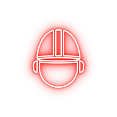 Poster - working outline neon icon