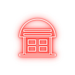 Poster - stock outline neon icon
