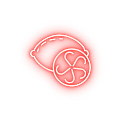 Poster - lemon dusk style neon icon
