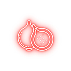 Poster - mango dusk style neon icon