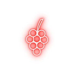 Poster - Grape fruit neon icon