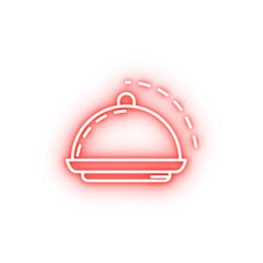 Poster - tray dusk style neon icon