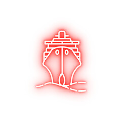 Poster - liner dusk style neon icon