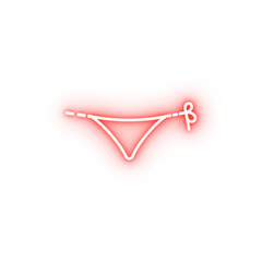 Poster - swimsuit dusk style neon icon