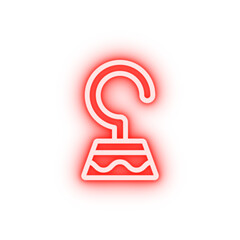 Poster - Hook neon icon