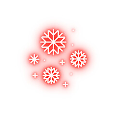 Poster - Russian culture winter snow neon icon