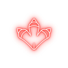 Poster - Prehistoric claws neon icon