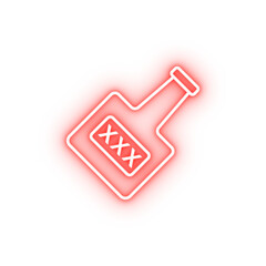 Poster - Glass pirate neon icon