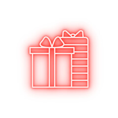 Poster - Gift shop mall neon icon