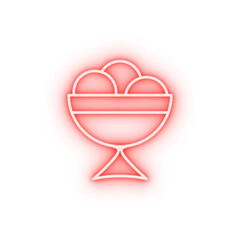 Poster - Ice-cream shop mall neon icon