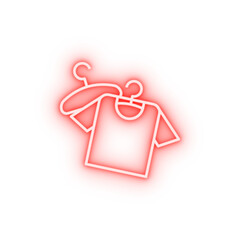 Poster - Clothes mall shopping neon icon