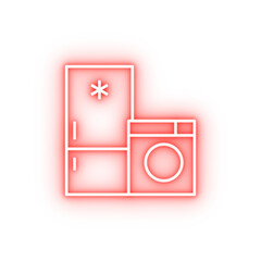 Poster - Electrical appliance mall shop neon icon