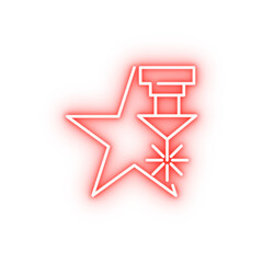Poster - Machinery neon icon
