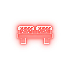 Poster - Japan sushi neon icon