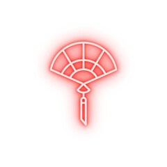 Poster - Japan sensu neon icon