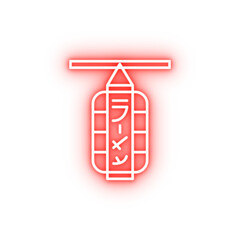 Poster - Japan lantern neon icon