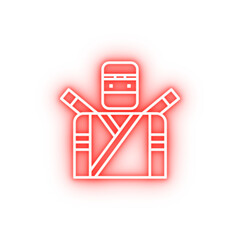 Poster - Japan ninja neon icon